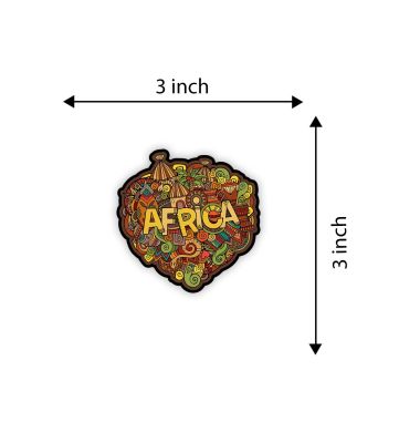 Africa Country Wooden Fridge Magnet Sticker Refrigerator Door, Home & Kitchen Decor Accessories Travel Souvenir Stylish Gift Item